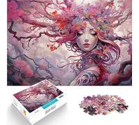 Puzzle da 1000 pezzi per adolescenti Ninfa dell'albero di Sakura Giocattolo educativo per l'apprendimento Regalo di compleanno 52x38cm