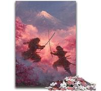Puzzle da 1000 pezzi per adolescenti Ninja ai piedi del monte Fuji, gioco stimolante, giocattoli, ideale come regalo per tutta la famiglia, 50x75cm