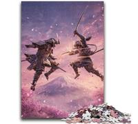 Puzzle da 1000 pezzi per adolescenti Ninja ai piedi del Monte Fuji per età 14+ Gioco a quiz Attività divertenti a casa, regalo di compleanno, regali da viaggio 26x38cm