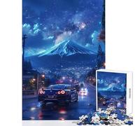 Puzzle da 1000 pezzi per adolescenti Nissan Gtr R Fuji Galaxy Decorazione per la casa Giocattoli Regalo di compleanno Gioco pratico Interazione genitore-figlio Dimensioni 38x52cm
