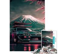 Puzzle da 1000 pezzi per adolescenti Nissan S Silvia Sakura gioco rilassante ed educativo ideale come regalo di compleanno o per migliorare la memoria (dimensioni 38x26cm)