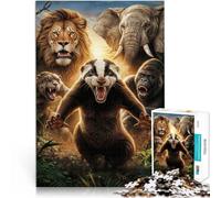 Puzzle da 1000 pezzi per adolescenti Non scherzare con Honey Badger Giocattoli educativi Ogni pezzo è unico - Gioco divertente e stimolante per tutta la famiglia 38x26cm