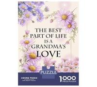Puzzle da 1000 pezzi per adolescenti, nonne, citazione d'amore, puzzle per adulti, gioco pratico, migliora la memoria, regalo di compleanno, regali, 38 x 26 cm/1000 pezzi