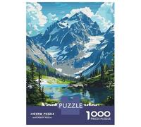 Puzzle Da 1000 Pezzi Per Adolescenti North Cascades National Park Illustration Puzzle Per Adulti Giochi Rilassanti Taglio Di Precisione Regali Per Amici E Familiari 52x38cm/1000pcs
