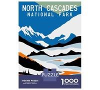 Puzzle Da 1000 Pezzi Per Adolescenti North Cascades Travel Puzzle Per Adulti Gioco Rompicapo Assemblaggio Di Modelli Regali Di Compleanno E Unici 70x50cm/1000pcs
