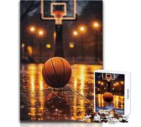 Puzzle da 1000 pezzi per adolescenti Nostalgia del basket Ideale per momenti di relax accoglienti Giocattolo da gioco con fustellatura di precisione Dimensioni 38x26cm