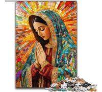 Puzzle da 1000 pezzi per adolescenti Nostra Signora di Guadalupe in preghiera, divertimento per tutta la famiglia, ideale come regalo per tutta la famiglia dai 14 anni in su (dimensioni 50x75cm)