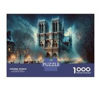 Puzzle Da 1000 Pezzi Per Adolescenti Notre Dame Cathedral Paris Puzzle Per Adolescenti Giocattoli Antistress Regalo Di Compleanno, Natale 38x26cm/1000pcs