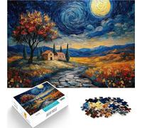 Puzzle da 1000 pezzi per adolescenti Notte stellata di agosto Giocattoli di gioco impegnativi Giocattoli per la decorazione della casa 75x50cm