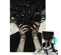 Puzzle da 1000 pezzi per adolescenti "Notte stellata disperata" - Attività divertenti da fare a casa - Sfida impegnativa - Gioco educativo per ragazzi dai 14 anni in su (38x52cm)