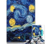 Puzzle da 1000 pezzi per adolescenti, Notte stellata, Paese, 1000 pezzi, per adolescenti e adulti, con pezzi completamente interconnessi di forma casuale, per ragazzi e 14 anni, 26x38cm