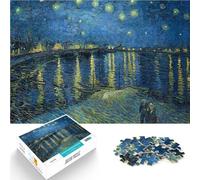 Puzzle da 1000 pezzi per adolescenti Notte stellata sul Rodano Gioco intellettuale giocattolo è ideale come regalo per tutta la famiglia 52x38cm