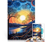 Puzzle da 1000 pezzi per adolescenti Nuvole vorticose per il giocattolo di sfida del gioco educativo Collezione di artisti, Belle arti 75x50cm