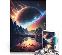 Puzzle da 1000 pezzi per adolescenti Oasi extraterrestre Difficile da completare ma divertente e umoristico Regalo di opere d'arte 38x26cm