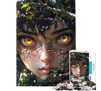 Puzzle da 1000 pezzi per adolescenti Occhi di fuoco selvaggio nell'abbraccio della natura Aiuta l'esercizio cerebrale Presenta per donne Giochi per famiglie dai 14 anni in su Gioco di puzzle offerto