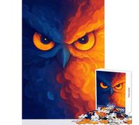 Puzzle da 1000 pezzi per adolescenti occhi di gufo arte digitale decorazione per la casa giocattoli ottimo regalo per giochi di famiglia collezione di artisti belle arti dimensioni 50x75cm
