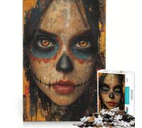 Puzzle da 1000 pezzi per adolescenti Occhi marroni dei morti, giocattolo fai-da-te, interazione genitore-figlio, compleanno e altre occasioni, 38x52cm