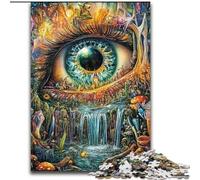 Puzzle da 1000 pezzi per adolescenti Occhio della montagna, giocattoli educativi per l'apprendimento, giochi per famiglie, regali e compleanni unici (dimensioni 26x38cm)