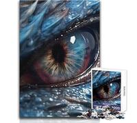 Puzzle da 1000 pezzi per adolescenti Occhio di drago blu Perfetto calmo rilassante Hobby Gioco pulito e coerente Dimensioni giocattolo 38x26cm