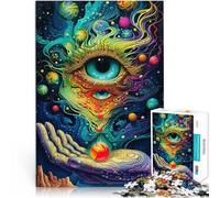 Puzzle da 1000 pezzi per adolescenti Occhio e mano cosmici Riduzione dello stress interessante Gioco educativo per compleanno e Natale 75x50cm