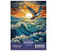 Puzzle Da 1000 Pezzi Per Adolescenti Ocean Stained Glass Puzzle Per Adulti Giochi Rilassanti Perfetto Per Decorare E Fare Regali A Tutta La Famiglia 52x38cm/1000pcs