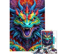 Puzzle da 1000 pezzi per adolescenti "Ode al vivace drago" Giochi per famiglie Divertimento assicurato Regalo perfetto per tutta la famiglia (Dimensioni 38x26cm)