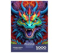 Puzzle Da 1000 Pezzi Per Adolescenti Ode to The Vibrant Dragon Puzzle Per Adolescenti Gioco Rompicapo Ma Divertente E Umoristico Compleanno 70x50cm/1000pcs