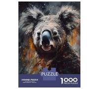 Puzzle Da 1000 Pezzi Per Adolescenti Oil Koala Portrait Puzzle Per Adolescenti Giochi Per Famiglie Sfida Difficile Regali Di Compleanno E Unici 38x26cm/1000pcs