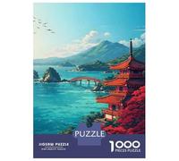 Puzzle Da 1000 Pezzi Per Adolescenti Okinawa Japan Pagoda Landscape Puzzle Per Adulti Gioco Per Famiglie Sfida Difficile Ideale Come Regalo 52x38cm/1000pcs