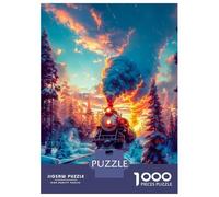 Puzzle Da 1000 Pezzi Per Adolescenti Old Train on The Tracks Puzzle Per Adolescenti Giochi Per Famiglie Sfida Difficile Regali Di Compleanno E Unici 38x26cm/1000pcs