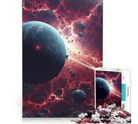 Puzzle da 1000 pezzi per adolescenti "Oltre l'orizzonte galattico", gioco rilassante, gara di velocità manuale, ideale per compleanni e Natale 38x26cm