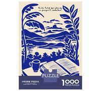Puzzle Da 1000 Pezzi Per Adolescenti Open Book with A Scenic View Puzzle Per Adulti Gioco Per Famiglie Un'opera D'arte Regali Unici Per Compleanni E Occasioni Speciali 52x38cm/1000pcs
