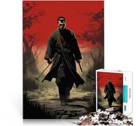 Puzzle da 1000 pezzi per adolescenti Opera d'arte del guerriero samurai Antistress Sfida difficile Decorazioni e regali unici per la casa 75x50cm