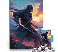 Puzzle da 1000 pezzi per adolescenti Opera d'arte del guerriero samurai Sfida difficile Ogni pezzo è unico - Gioco divertente e stimolante per tutta la famiglia 38x26cm