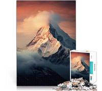 Puzzle da 1000 pezzi per adolescenti Opera d'arte di montagna giocattoli educativi per l'apprendimento Lista dei desideri con Babbo Natale 75x50cm