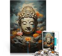 Puzzle da 1000 pezzi per adolescenti Opera d'arte di Siddhartha Gautama apprendimento educativo Migliorare l'amore tra le coppie 52x38cm