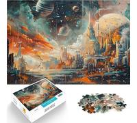Puzzle da 1000 pezzi per adolescenti Opere d'arte di fantascienza Antistress Sfida difficile Giocattoli per la decorazione della casa 70x100cm