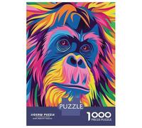 Puzzle Da 1000 Pezzi Per Adolescenti Orangutan Abstract Flat Puzzle Per Adulti Giochi Rilassanti Decorazione Per La Casa Offerta Come Regalo Per Tutta La Famiglia 52x38cm/1000pcs