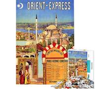 Puzzle da 1000 pezzi per adolescenti Orient Express sfida per l'intelligenza giocattolo avvincente gioco divertente difficile ottimo regalo (dimensioni 75x50cm)