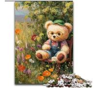 Puzzle da 1000 pezzi per adolescenti, orsacchiotto dei cartoni animati, giocattoli antistress, regali di compleanno unici per bambini dai 14 anni in su (dimensioni 26x38cm)
