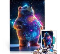Puzzle da 1000 pezzi per adolescenti Orsetto Cosmico Carino Giocattolo educativo antistress offerte come regali per tutta la famiglia 70x100cm