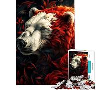 Puzzle da 1000 pezzi per adolescenti orso polare il mio divertente amico puzzle per adulti giocattolo fai da te ideale per le vacanze a casa gioco stimolante regalo (dimensioni 50x75cm)
