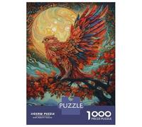 Puzzle Da 1000 Pezzi Per Adolescenti Owl And Sunset Puzzle Per Adulti Gioco Per Famiglie Difficile Difficile Unico Compleanno E Regali 70x50cm/1000pcs