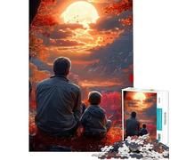Puzzle da 1000 pezzi per adolescenti padre e figlio paesaggio autunnale gioco divertente giocattolo avvincente per coltivare la pazienza regalo per donne e uomini divertente e spiritoso (38x52cm)