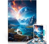Puzzle da 1000 pezzi per adolescenti Paesaggi celestiali Giocattoli Giochi Educativi Antistress Lista dei desideri con Babbo Natale 70x100cm