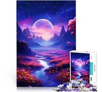 Puzzle da 1000 pezzi per adolescenti Paesaggi estetici Fiume Giocattolo educativo antistress Lista dei desideri con Babbo Natale 70x100cm