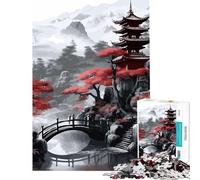 Puzzle da 1000 pezzi per adolescenti paesaggi giapponesi divertimento a casa attività regali per donne giochi per famiglie dai 14 anni in su 38x26cm