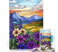 Puzzle da 1000 pezzi per adolescenti Paesaggio al tramonto in montagna Sollievo dallo stress Collezione di artisti, Belle arti 38x26cm