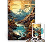 Puzzle da 1000 pezzi per adolescenti Paesaggio antico d'epoca Gioco di famiglia antistress sfida difficile Decorazione d'arte per la casa 75x50cm