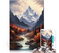 Puzzle da 1000 pezzi per adolescenti Paesaggio autunnale delle montagne Giocattoli educativi è ideale come regalo per tutta la famiglia 38x52cm
